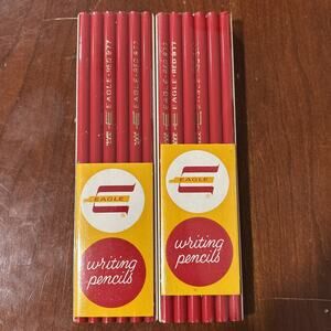 Eagle 877 Red Writing Pencils Vintage Made In USA SEALED